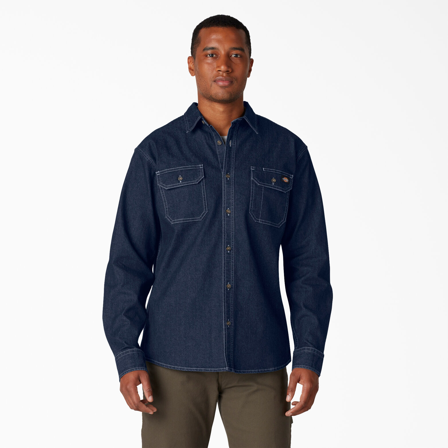 long sleeve denim mens shirts