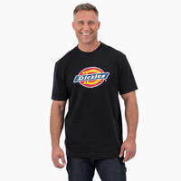 Short Sleeve Tri-Color Logo Graphic T-Shirt - Black (KBK)