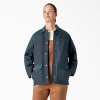 Women’s Waxed Canvas Chore Coat - Airforce Blue (AF)