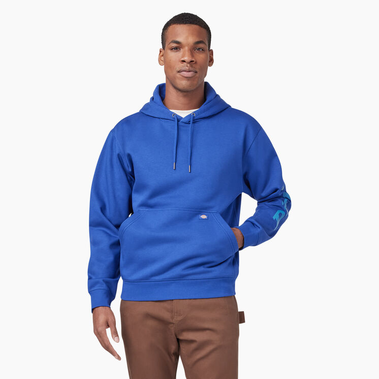 Water Repellent Sleeve Logo Hoodie - Surf Blue &#40;FL&#41;