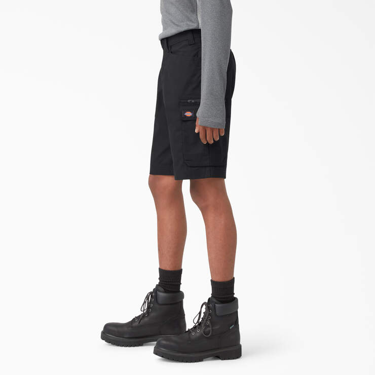 FLEX Temp-iQ® 365 Regular Fit Shorts, 11" - Black (BKX) image number 3
