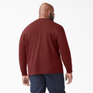 Long Sleeve Heavyweight Henley T-Shirt - Madder Brown &#40;MB1&#41;