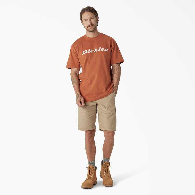 Short Sleeve Wordmark Graphic T-Shirt - Copper (CO) image number 4