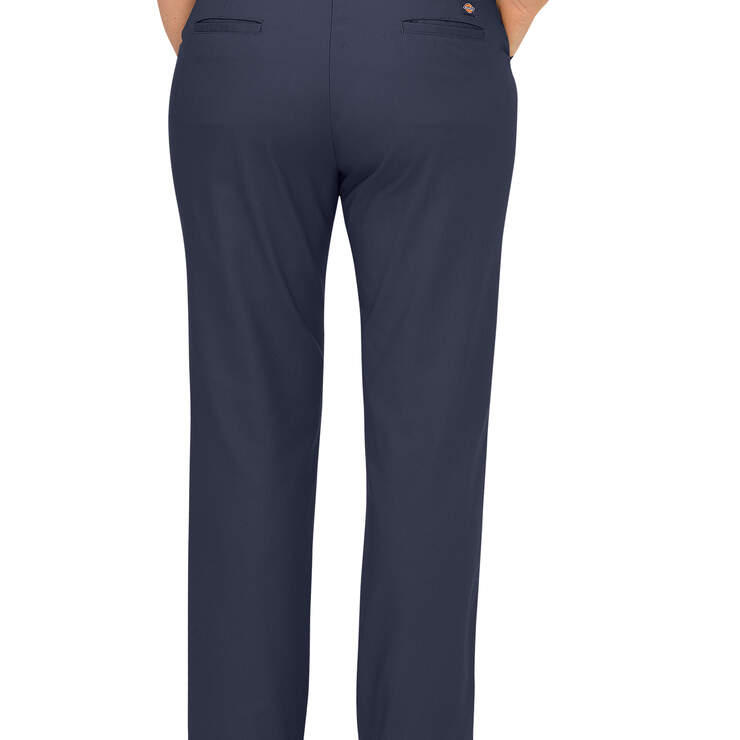 Women's Premium Curvy Fit Straight Leg Flat Front Pants (Plus) - Dark Navy (DN) image number 2