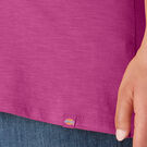 Women&#39;s Plus Short Sleeve V-Neck T-Shirt - Festival Fuchsia &#40;F2F&#41;