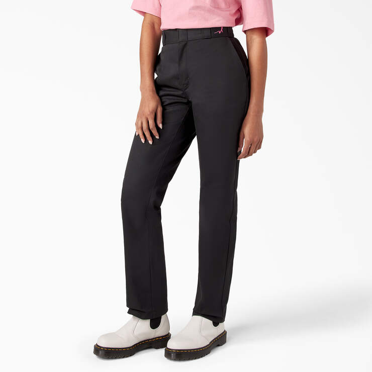 Breast Cancer Awareness Women’s 874® Work Pants - Black (BK) image number 3