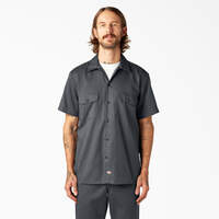 FLEX Slim Fit Short Sleeve Work Shirt - Charcoal Gray (CH)