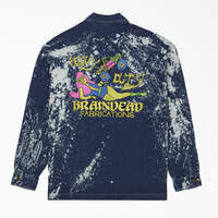 Brain Dead Bleached Denim Jacket - Bleached Indigo Blue (BNB)