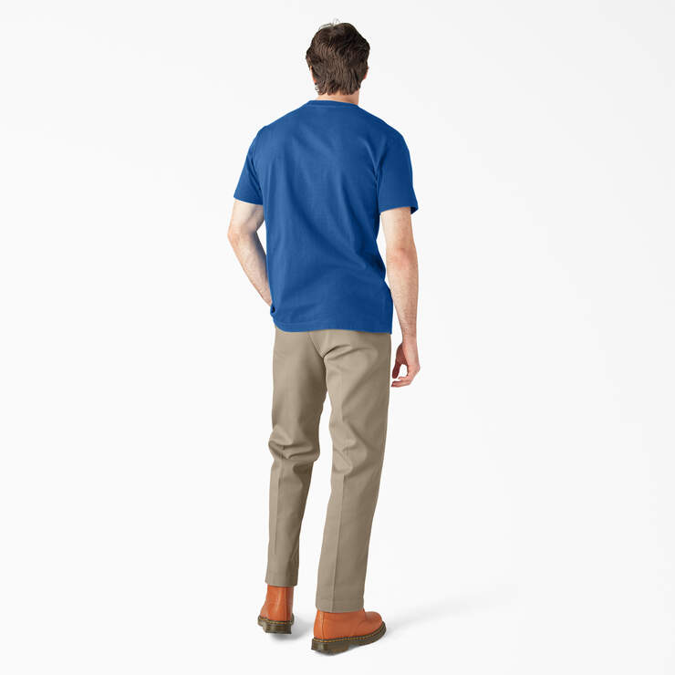 Heavyweight Short Sleeve Pocket T-Shirt - Royal Blue (RB) image number 10