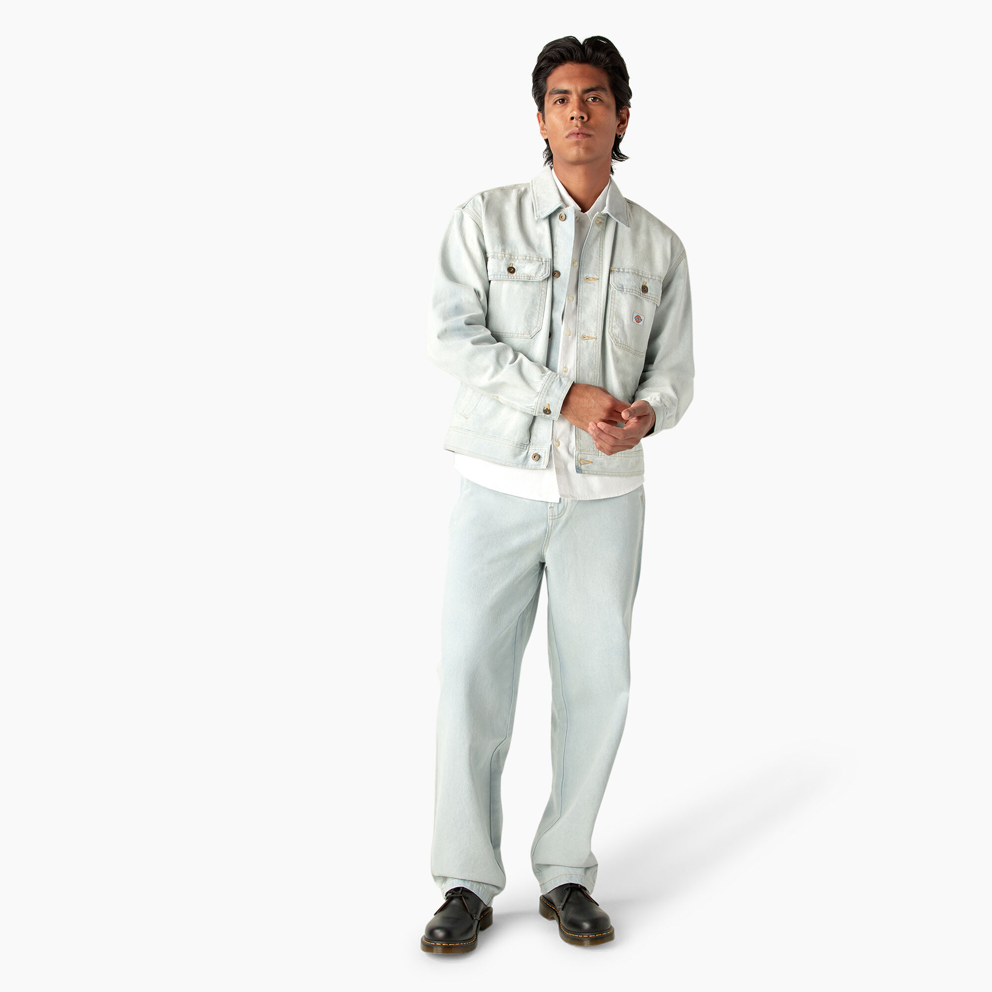 Dickies white cheap denim jacket