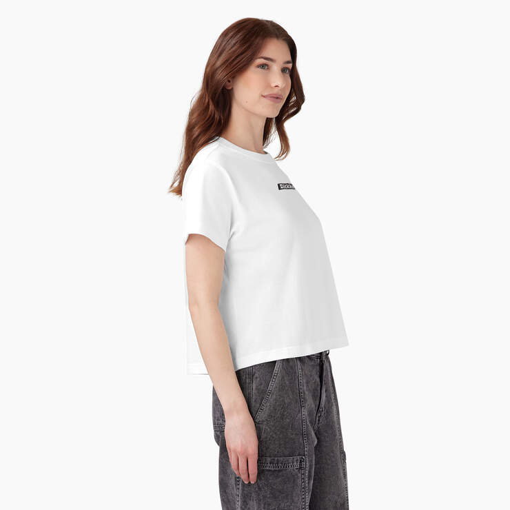 Women’s Boxy Graphic T-Shirt - White (WH) image number 4