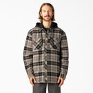 Relaxed Fit Icon Hooded Quilted Flannel Shirt Jacket - Slate Graphite Plaid &#40;SGP&#41;