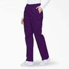 Women&#39;s EDS Signature Tapered Leg Cargo Scrub Pants - Purple Eggplant &#40;EGG&#41;