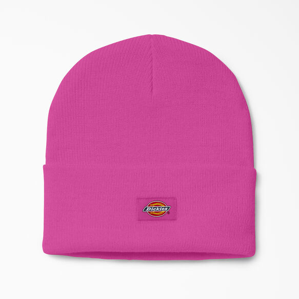 Cuffed Knit Beanie - Neon Pink &#40;NK&#41;