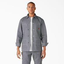 Dickies 1922 Hickory Striped Chore Coat - Blue White Hickory Stripe &#40;HS&#41;
