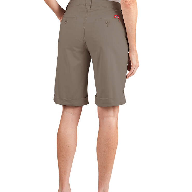 Women's 12" Ripstop Utility Shorts - Rinsed Pebble Brown (RNP) image number 1