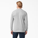 Heavyweight Long Sleeve Henley T-Shirt - Heather Gray &#40;HG&#41;