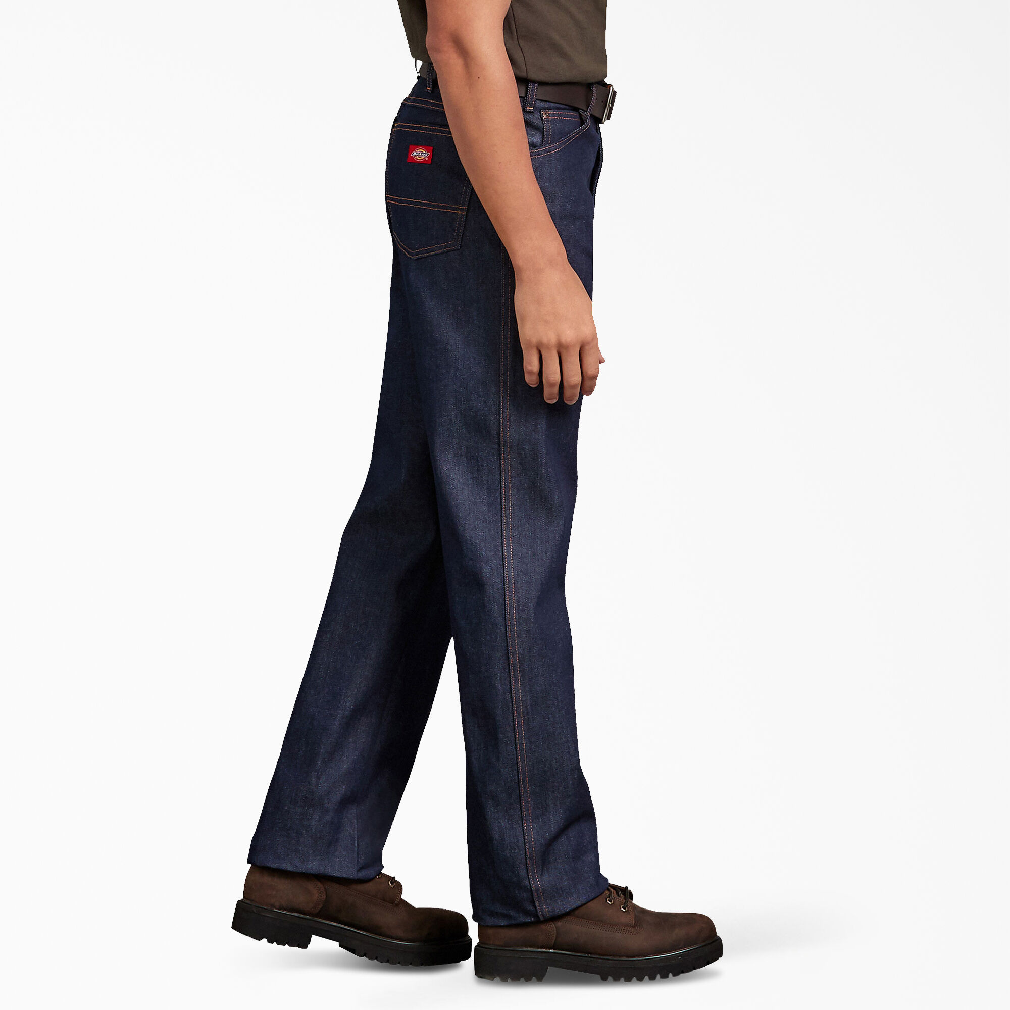 Dickies Pro 5 Pocket Work Jeans DP800 Mens Heavy Duty Denim Regular Fit Trousers 