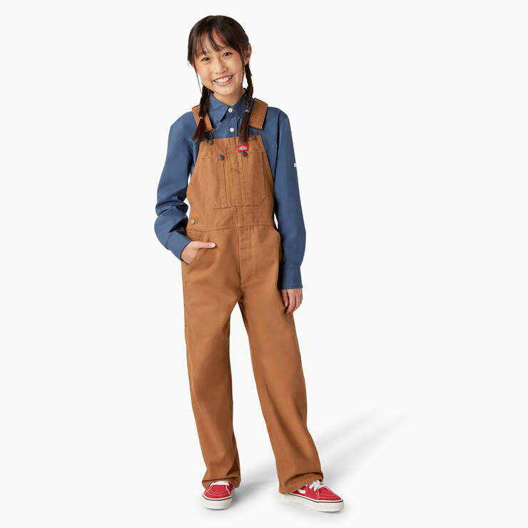 Kids' Duck Overalls, 4-20 - Rinsed Brown Duck (RBD) image number 1