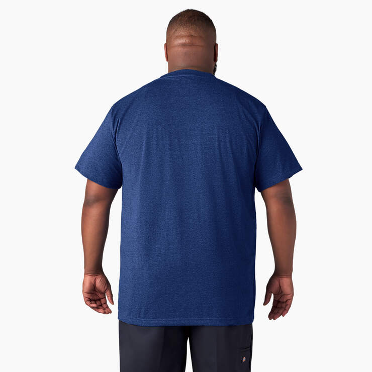 Heavyweight Heathered Short Sleeve Pocket T-Shirt - Limoges Blue Heather (OIH) image number 5