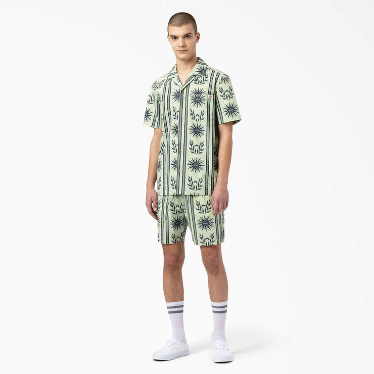 Kelso Summer Pattern Shorts, 15" - Celadon Green (C2G) image number 3