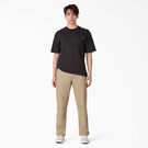 Flat Front Double Knee Pants - Khaki &#40;KH&#41;