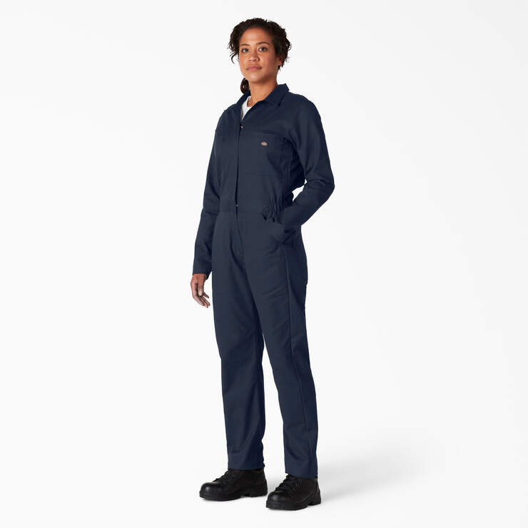 Women's Cooling Long Sleeve Coveralls - Dark Navy (DN) image number 1