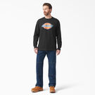 Tri-Color Logo Graphic Long Sleeve T-Shirt - Black &#40;KBK&#41;