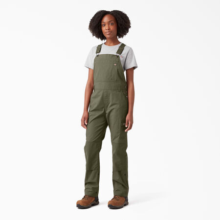 Women&#39;s Cooling Ripstop Bib Overalls - Rinsed Military Green &#40;RML&#41;