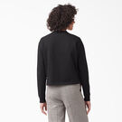 Women&#39;s Script Logo Long Sleeve Cropped T-Shirt - Black &#40;KBK&#41;