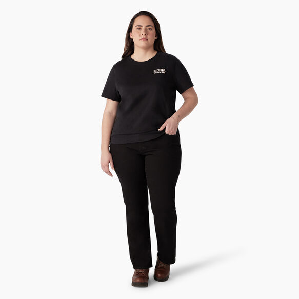 Women&#39;s Plus Heavyweight Workwear Graphic T-Shirt - Black &#40;KBK&#41;