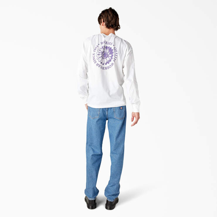 Garden Plain Graphic Long Sleeve T-Shirt - White (WH) image number 6