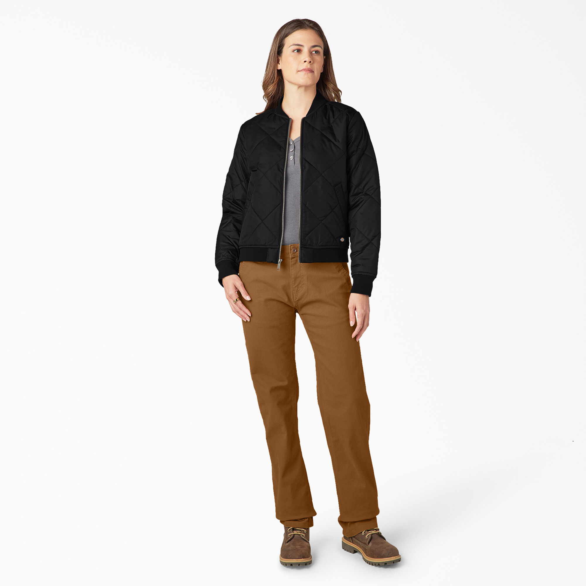 Women s Quilted Bomber Jacket Outerwear Dickies Dickies US