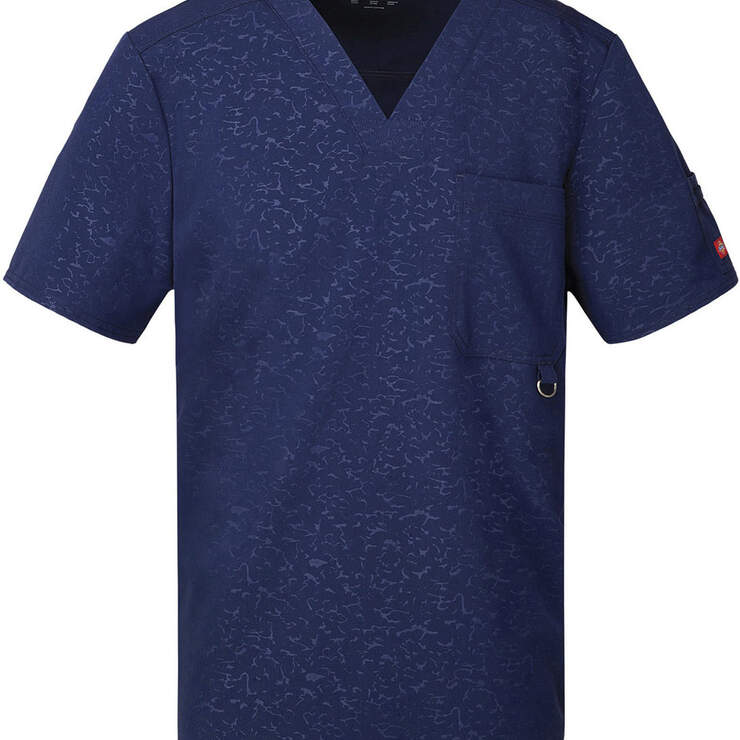 Men's Xtreme Stretch V-Neck Scrub Top - CAMO-KAZEE NAVY-LICENSEE (CANY) image number 1