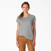 Women's Cooling Short Sleeve Pocket T-Shirt - Heather Gray (HG)