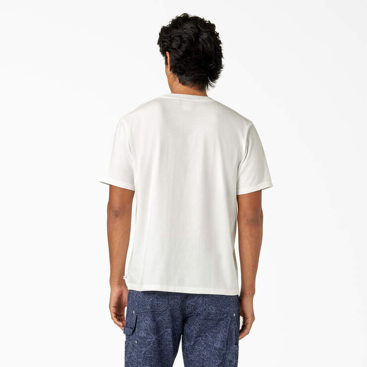 Dickies Premium Collection Pocket T-Shirt - White Garment Dye (WYA) image number 2