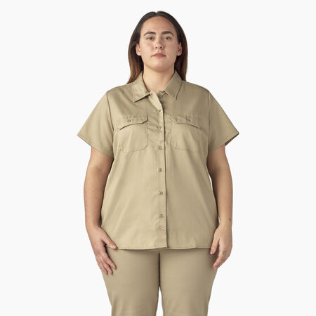 Women&#39;s Plus 574 Original Work Shirt - Military Khaki &#40;KSH&#41;