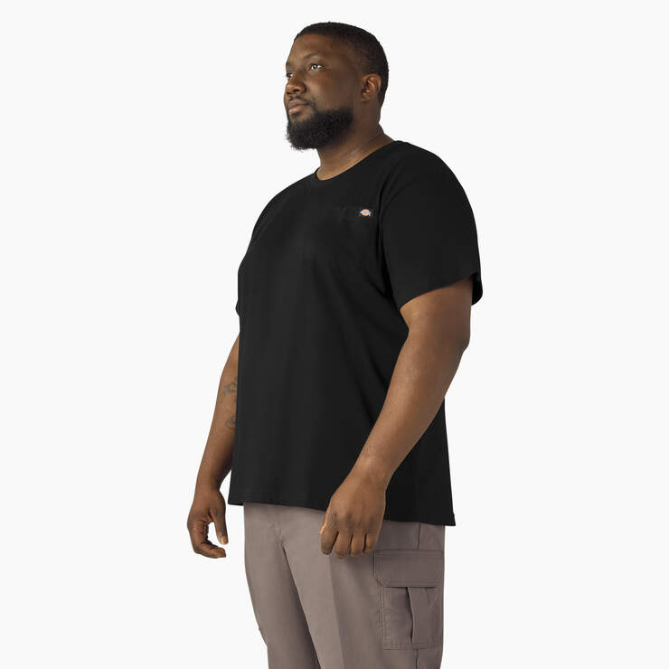 Lightweight Short Sleeve Pocket T-Shirt - Black (BK) image number 6