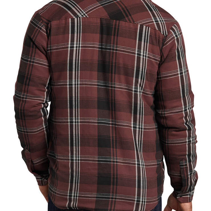 Dickies X-Series Modern Fit Snap-Front Shirt Jacket - Black Plaid (PVL) image number 2