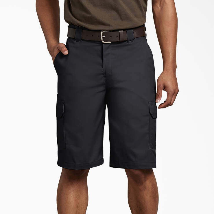 FLEX Regular Fit Cargo Shorts, 11" - Black (BK) image number 1