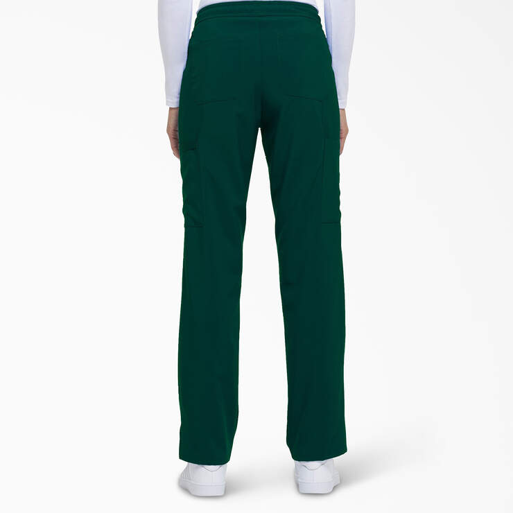 Women's EDS Essentials Drawstring Scrub Pants - Hunter Green (HTR) image number 2
