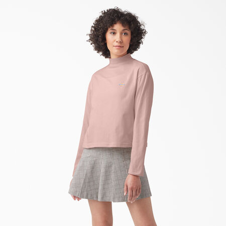 Women&#39;s Mapleton High Neck Long Sleeve T-Shirt - Light Pink &#40;BPI&#41;