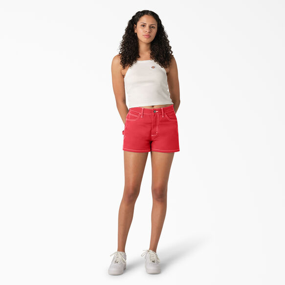 Women&#39;s High Waisted Carpenter Shorts, 3&quot; - Bittersweet &#40;BW2&#41;