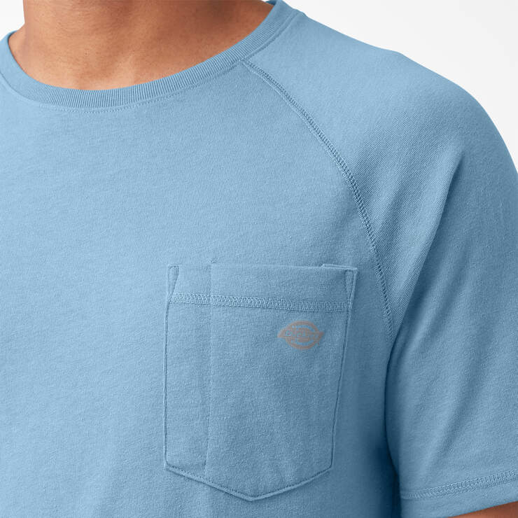 Cooling Short Sleeve Pocket T-Shirt - Dusty Blue (DL) image number 9
