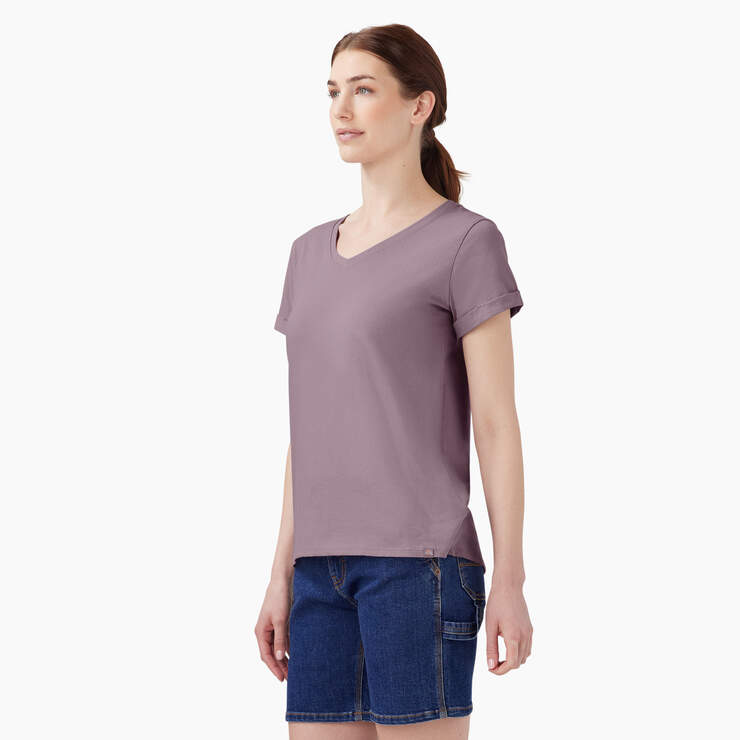 Women’s V-Neck T-Shirt - Lilac (LC) image number 2