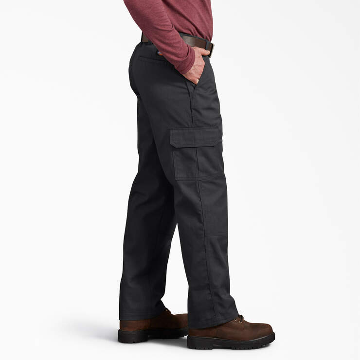 Active Waist Regular Fit Cargo Pants - Black (BK) image number 3