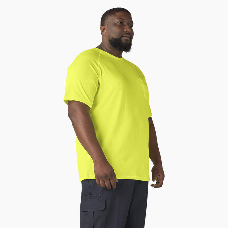Cooling Short Sleeve Pocket T-Shirt - Bright Yellow (BWD) image number 7