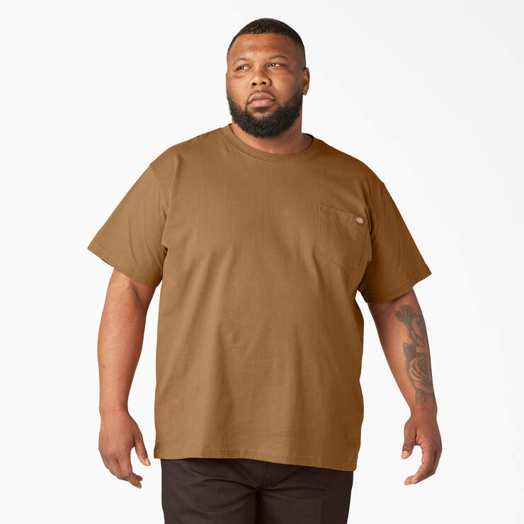 Heavyweight Short Sleeve Pocket T-Shirt - Brown Duck (BD) image number 4