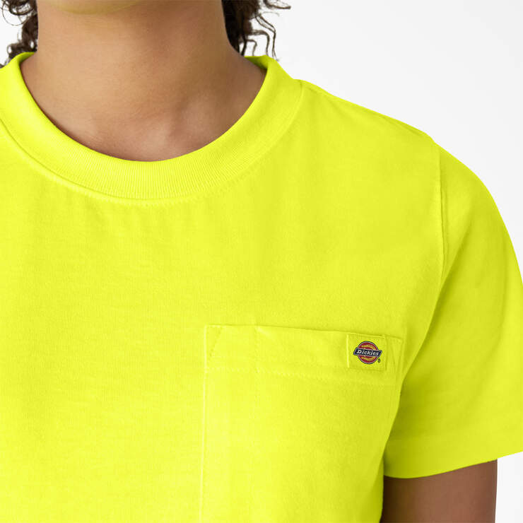 Women's Heavyweight Short Sleeve Pocket T-Shirt - Bright Yellow (BWD) image number 5