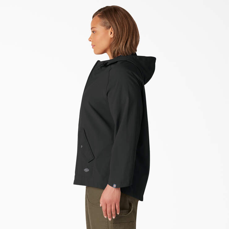 Women's Plus Performance Hooded Jacket - Black (BKX) image number 3